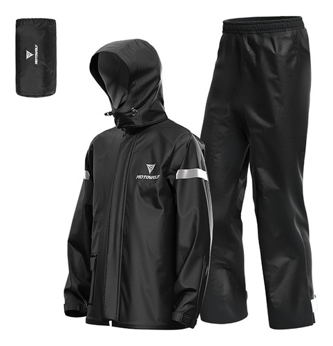 Conjunto Impermeable Reflectante Para Moto Hombre, Chaqueta