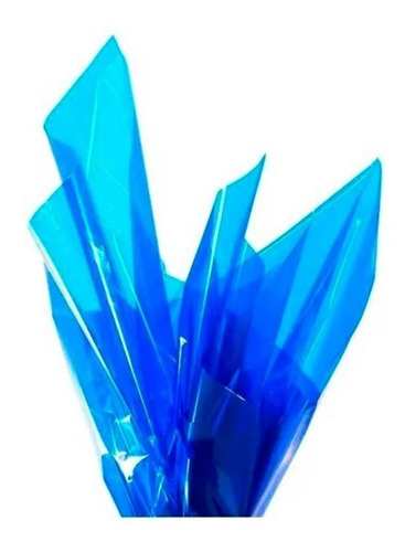Papel Celofán Azul X 25 Pliegos 70*100 Cms 