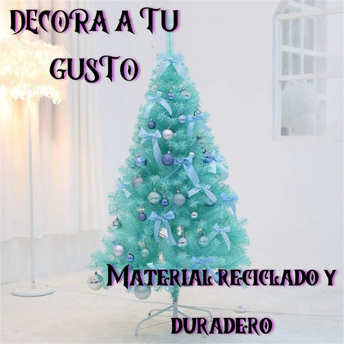 Arbol De Navidad Pino 190 Cm Artificial Colores 1530 Ramas Color Azul claro
