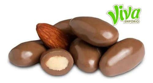Amêndoas Chocolate 70% Cacau Zero Açúcar Zero Lactose 500gr