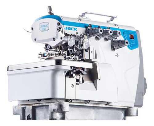 Máquina Overlock Para Jeans Jack E4s-5 Hilos Blanco