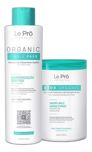 Kit Organic Single Pass 1l + Btox Organic 1 Kg