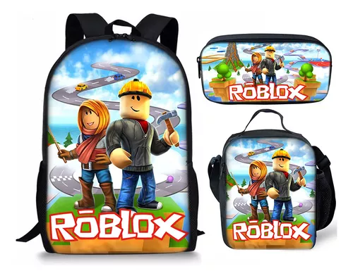 Bolsa De Ombro De Desenho Animado Do Roblox Student Conjunto