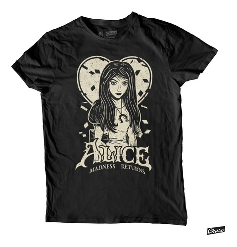 Playera Alice Madness Returns / Chase / Negra