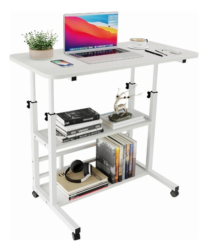 Mesa Lateralesmesa Para Laptop Con Ruedas Altura Ajustable