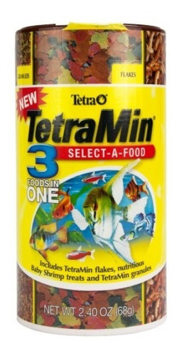 Tetramin Select A Food 68g Comida Alimento Para Peces 3 En 1
