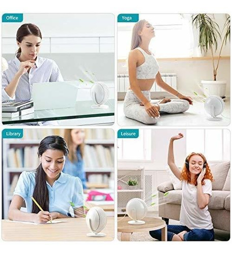 Ventilador Mesa Pequeño 3 Velocidade Portatil Sin 120 °