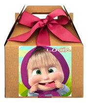 Comprar Cotillón Masha Y El Oso. Cajita Personalizada Cumpleaños