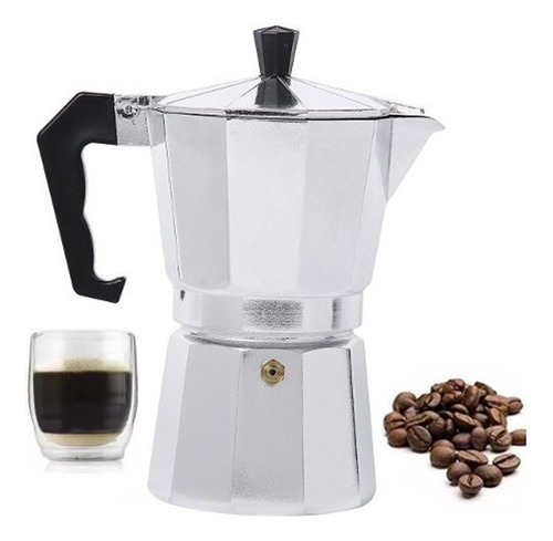 Cafetera Italiana Aluminio Estilo Italiano 6 Pocillos Cafe