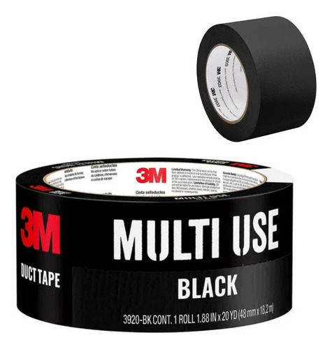 Pack X4 Cinta Multiproposito 3m Ducttape 48mm X 18m Colores