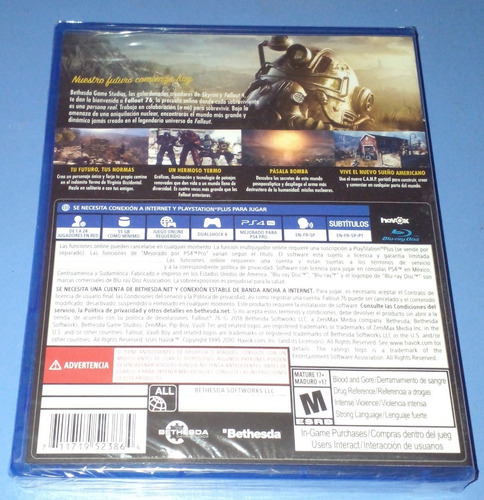Fallout 76 Ps4 Juego Fisico Nuevo Sellado