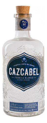 Cazcabel Tequila Blanco Artesanal 100% Agave Transparente