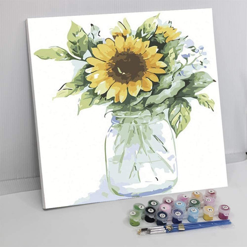 Pinta Por Números Diy Sunflower Color Angel