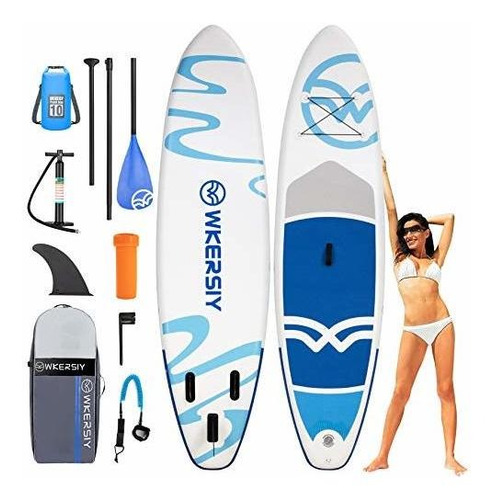 Imagen 1 de 6 de Tabla De Surf Wkersiy Tabla Inflable De Stand Up Paddle, 10'