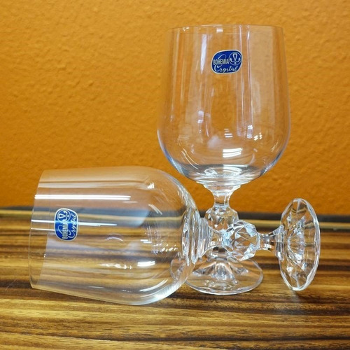 Imagen 3 de 6 de Copa Cristal Bohemia Original Claudia 455ml Set X 6