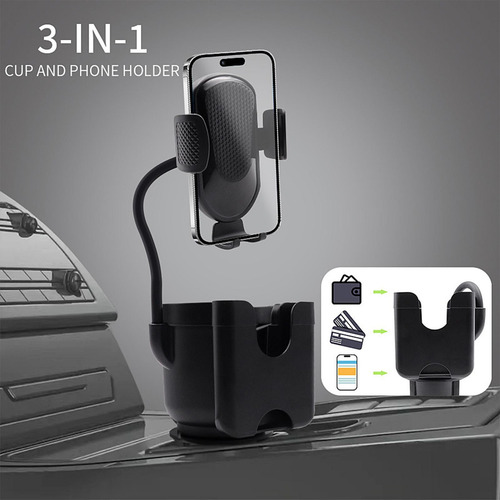 Soporte For Automóvil Con Portavasos For Teléfono Celular
