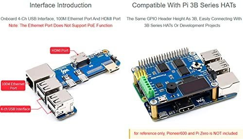 Adaptador Raspberry Pi Zero A Pi 3b/3b+, Conecta Raspberry P