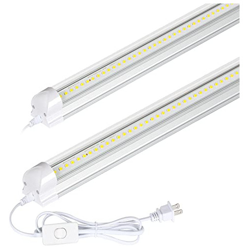 Hykolity Luz Led De Tienda De 30 W, 2 Pies, 3500 Lm 6500 K,