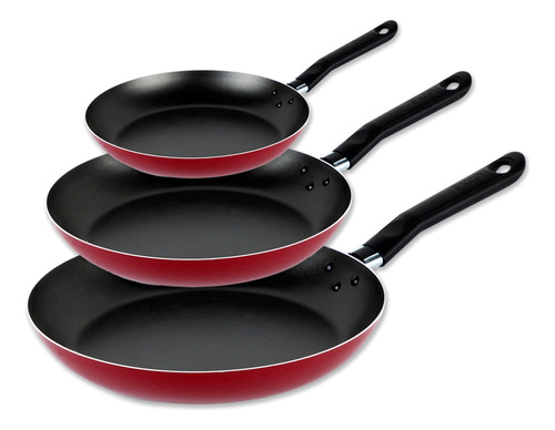 Juego De 3 Sartenes Acero Inoxidable Cocina 20/25/30 Cm