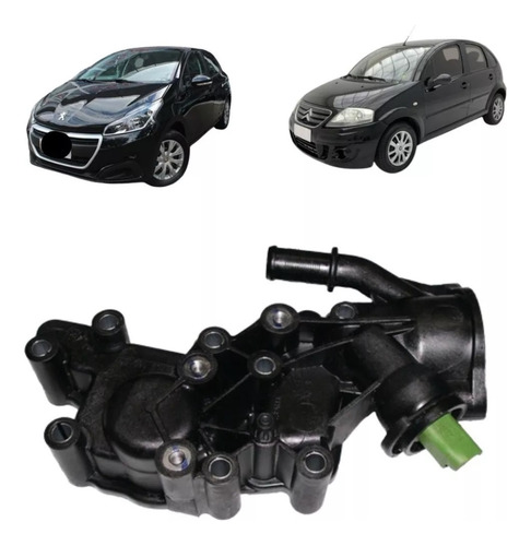 Cuerpo Termostato C/ Bulbo P/ Citroën C3 Peugeot 208 1.5 8v