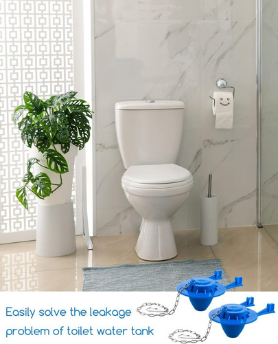 Flapper Wc Cadena Acero Inoxidable Estanque Baño