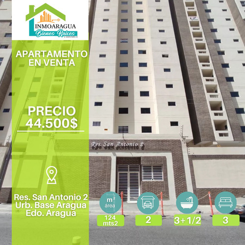 Apartamento En Obra Gris/ Base Aragua, Res. San Antonio/ Yp1390