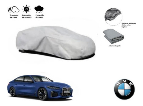 Cubierta Funda Cubreauto Afelpada Bmw I4 M50 2020 A 2021