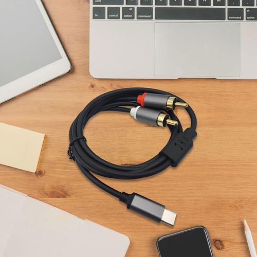 Js Estéreo Tipo C A 2 Rca Para Teléfonos Inteligentes 1