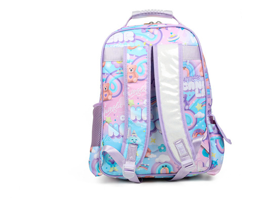 Mochila Espalda 16 PuLG Bear Oso Osito Chimola Color Multicolor Diseño De La Tela Estampada