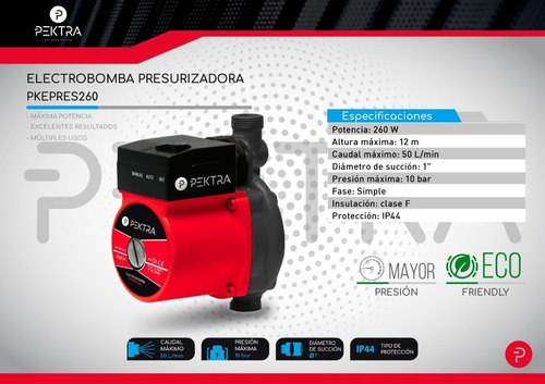 Bomba Presurizadora Elevadora Presion 4 Baños Duchas Oferta
