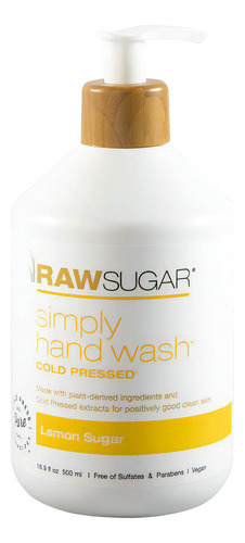 Jabón Liquido Raw Sugar Azucar Limón para Manos 500ml