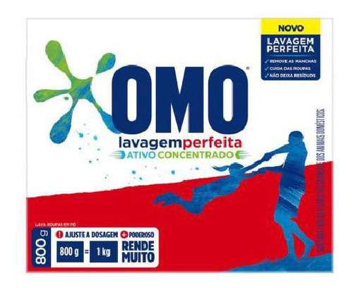 Sabão Em Pó Omo Lavagem Perfeita 800gr