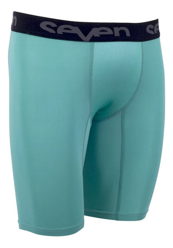 Short Motocross Enduro Seven Zero Compresion Negro Aqua