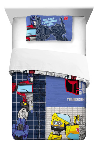 Edredón Reversible Transformers Set De 2 Piezas