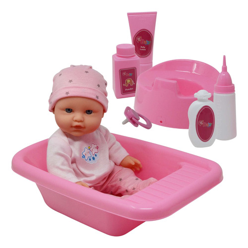 Baby Doll Bath Set Con Accesorios De Bañera Y Tiempo De Jueg