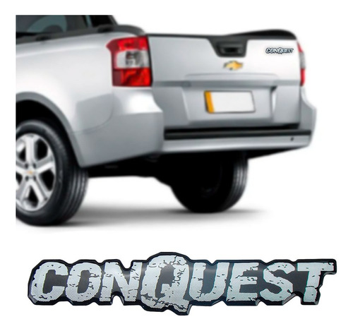 Emblema Conquest Resinado Prata Montana 2012