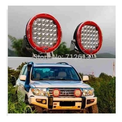 Imagen 6 de 6 de Faro Led Tipo Arb 96w 9 Pulgadas Para Rusticos Y 4x4 Rojo