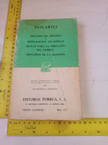 Discurso Del Método Meditaciones Metafísica Descartes (Usado)