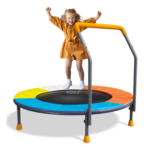 36 Niños Plegables Trampolín Con Barra De Mango Ajustable |