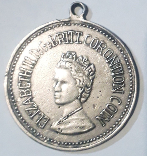 Medalla Coronación Reina Elizabeth Isabel 1953 Uk England