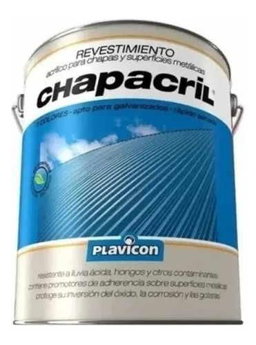 Chapacril Pintura P/chapas Metalicas X4l Pintu Don Luis Mdp