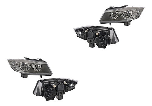 Set Faros Del Fdo Negro Electrico P/halog Depo Bmw M3 10/11