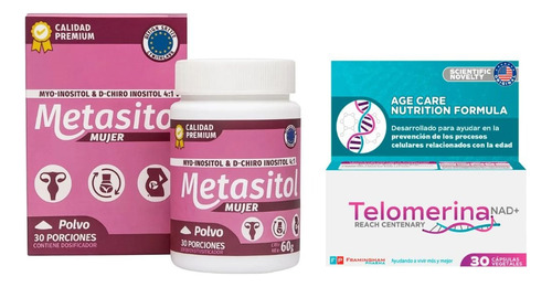 Metasitol Polvo + Telomerina Nad+ Sin Sabor