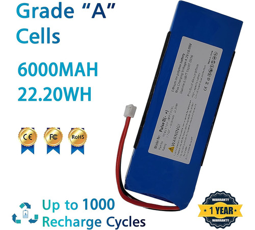Laqueena 5542110p Batería De 6000 Mah Compatible Con Jbl Pul