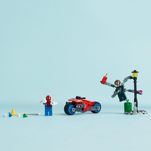 Lego Marvel Persecución En Moto: Spider-man Contra Doc Oc...