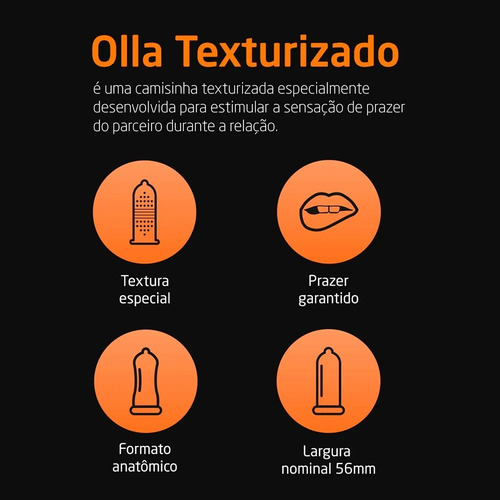 Preservativo Olla Texturizado Diferentes Texturas 18 Unid