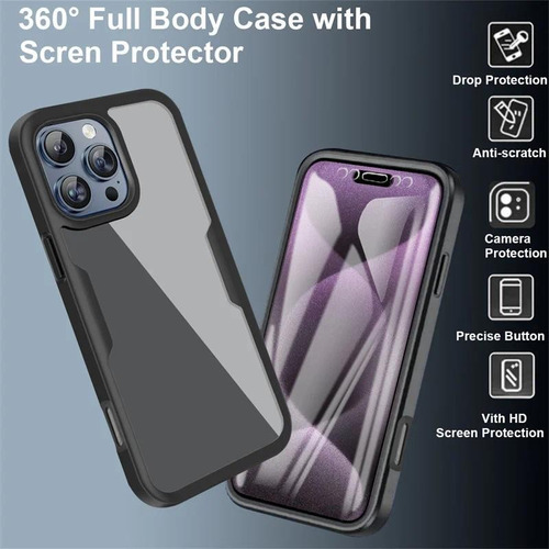 Funda Para iPhone 15 Pro Max Plus 360 Paquetes Completos