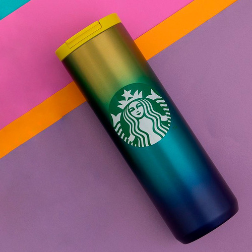 Termo Starbucks 591 Ml, Térmico, Acero Inoxidable Degradé
