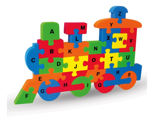 Puzzle 26 Piezas Tren Goma Eva