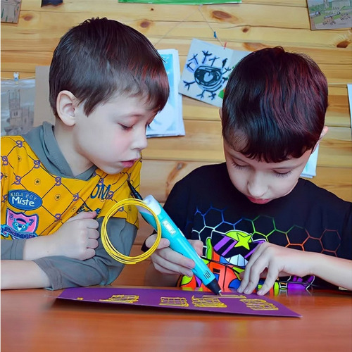 Caneta Impressora 3d Magica Profissional E Infantil C/ Refil Cores Sortidas EX Decor